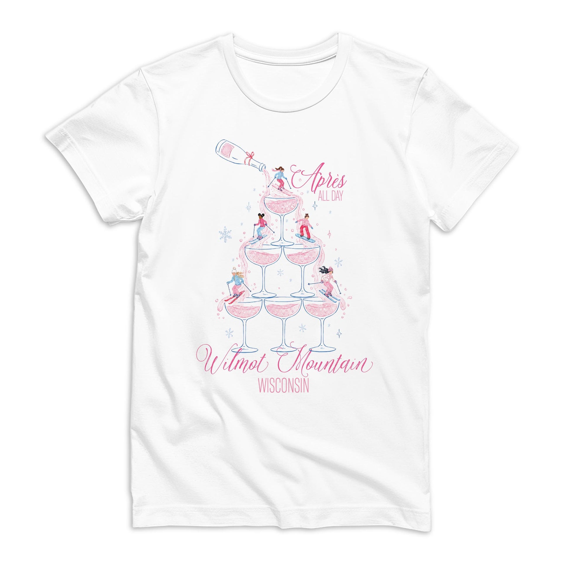 Bella Canvas T-Shirt White-Love+Local Après Ski All Day -0