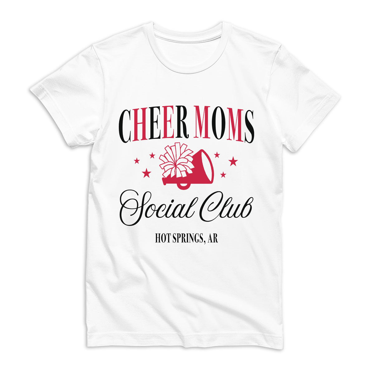Bella Canvas T-Shirt White-Custom Cheer Mom | School Team | Hometown -0