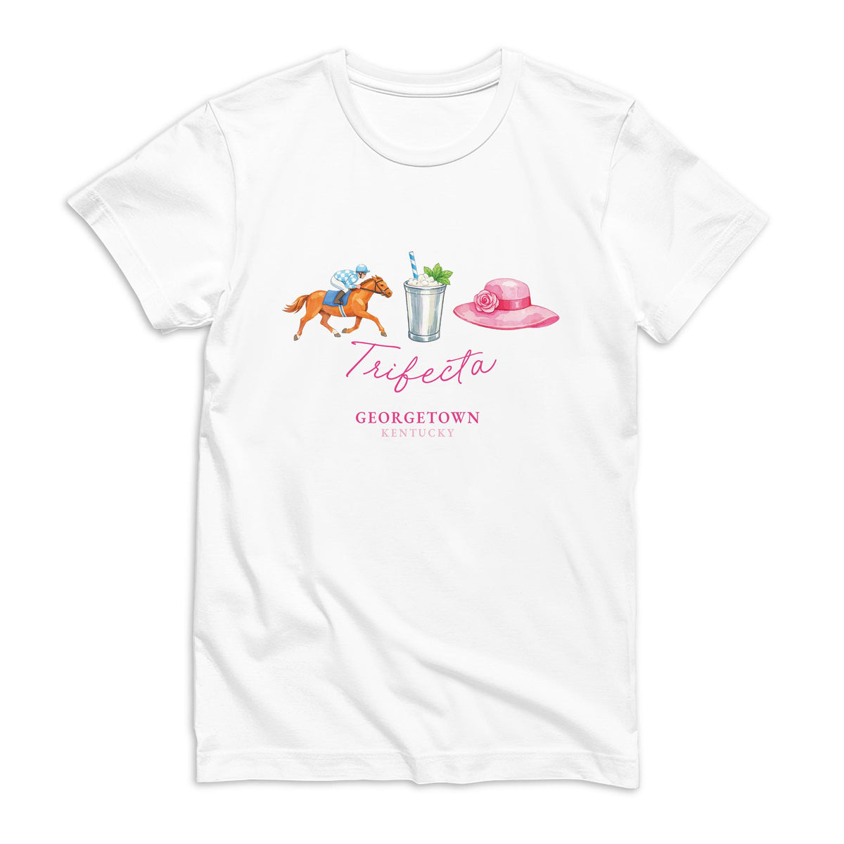 Bella Canvas T-Shirt White-Derby | City & State | Hometown -0