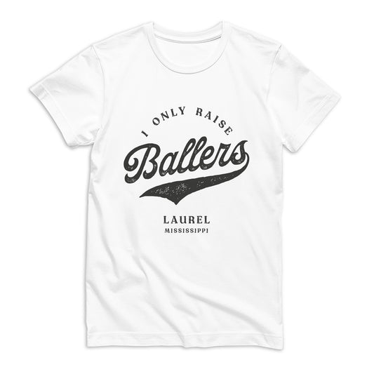 Bella Canvas T-Shirt White-Custom Little League Mom -0