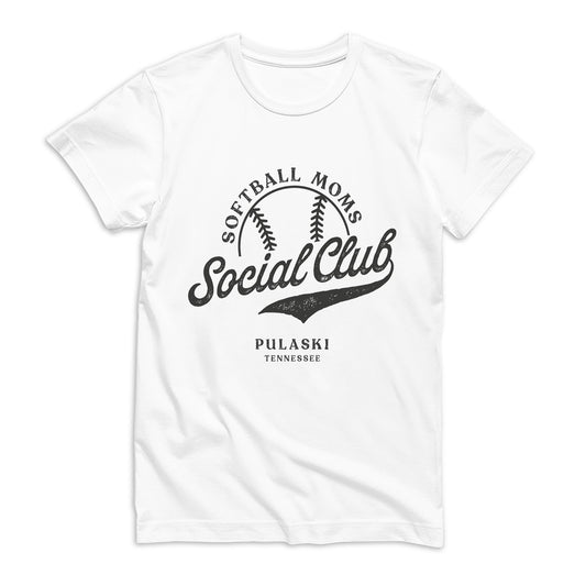 Bella Canvas T-Shirt White-Softball Mom | Custom | Your Hometown -0