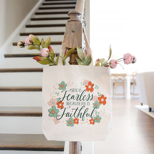 She is Fearless Canvas Tote