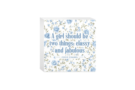 5x5 Wood Block-Chinoiserie Chic Classy & Fabulous