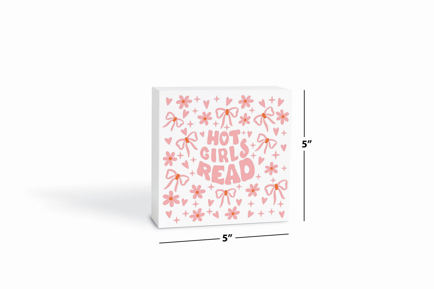 5x5 Wood Block-Hot Girls Read -6