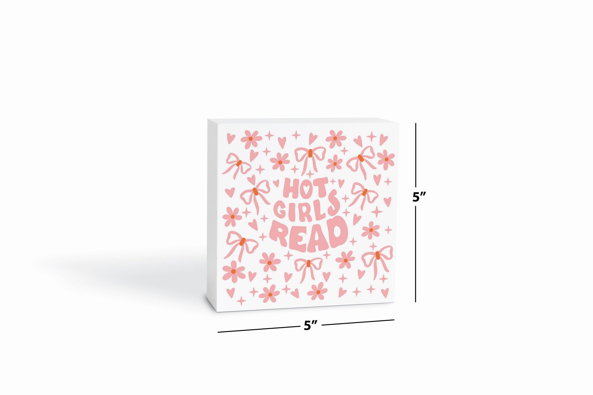 5x5 Wood Block-Hot Girls Read -6