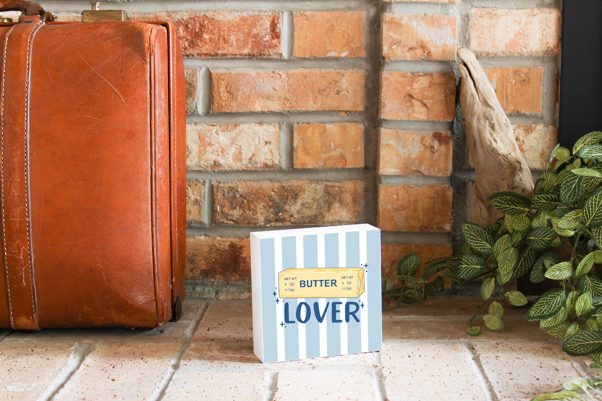 5x5 Wood Block-Butter Lover -3