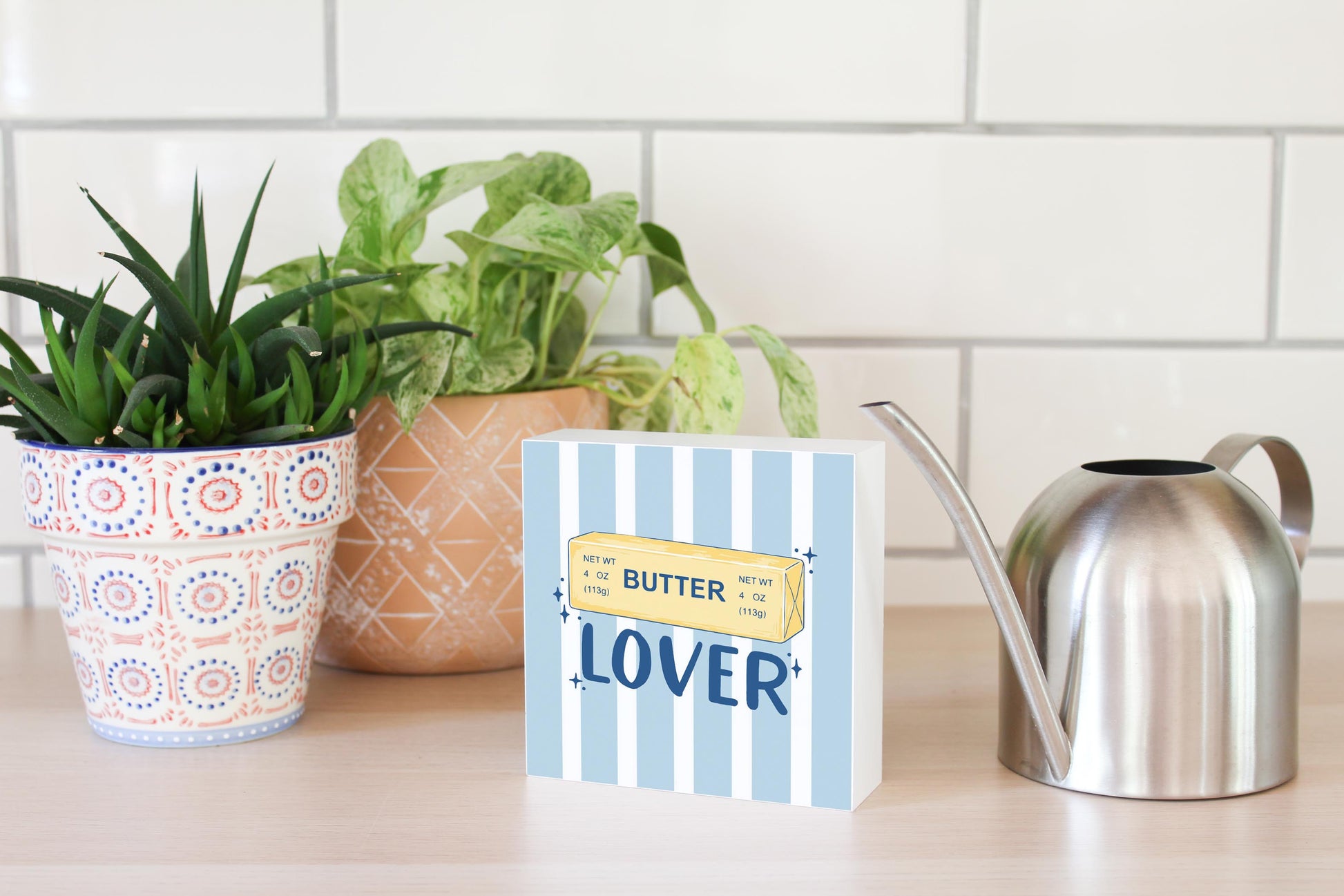 5x5 Wood Block-Butter Lover -4