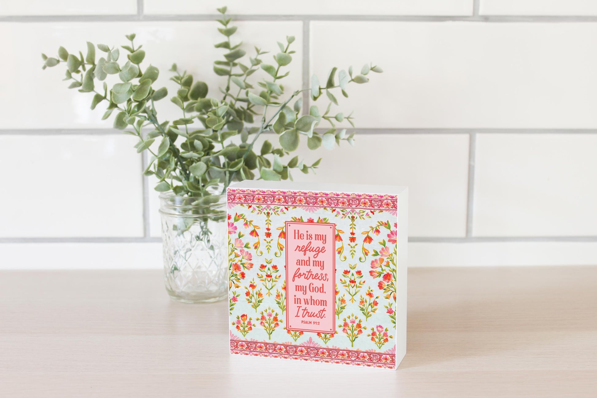 5x5 Wood Block-Faithful Promises -2