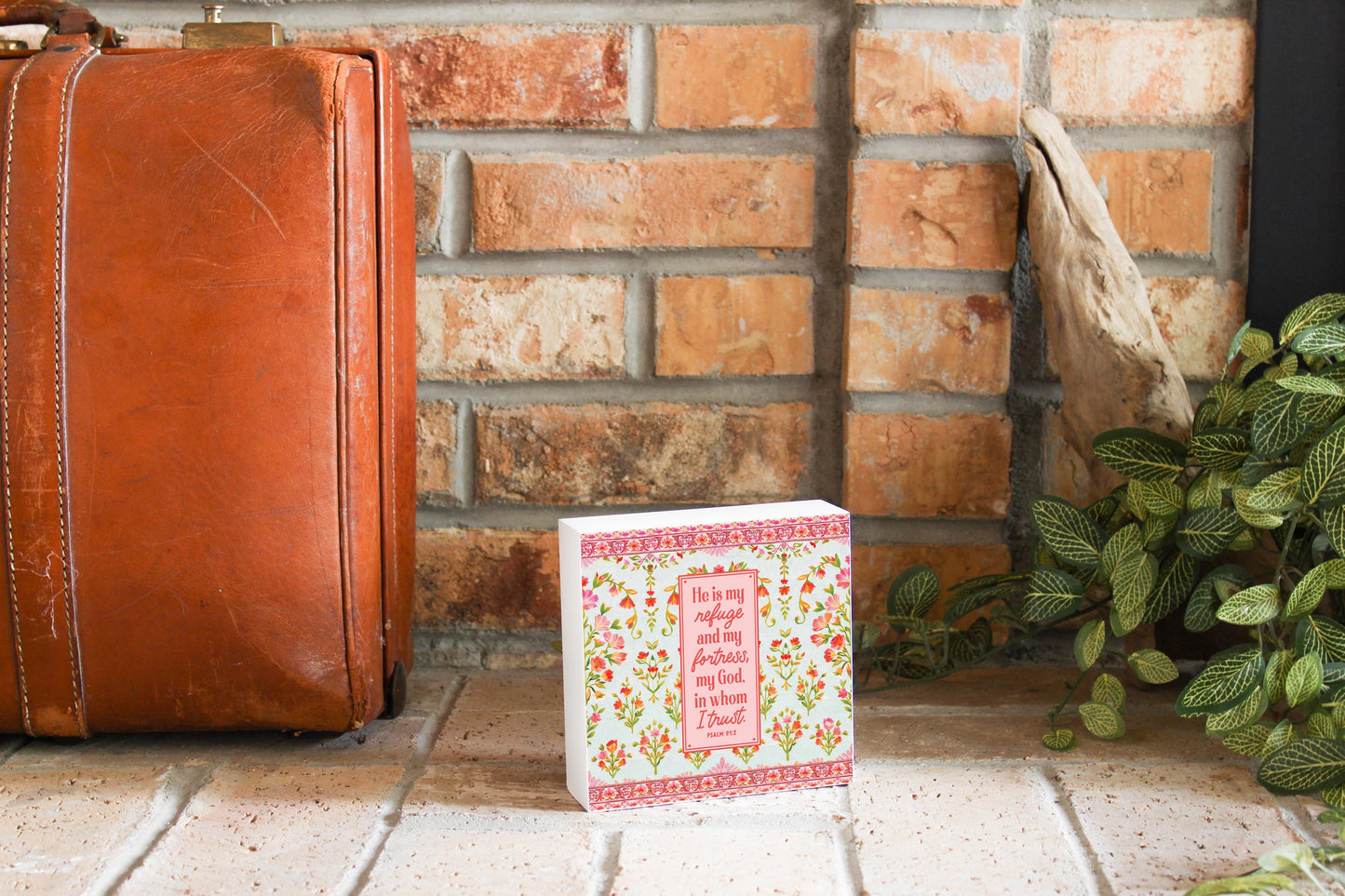 5x5 Wood Block-Faithful Promises -3