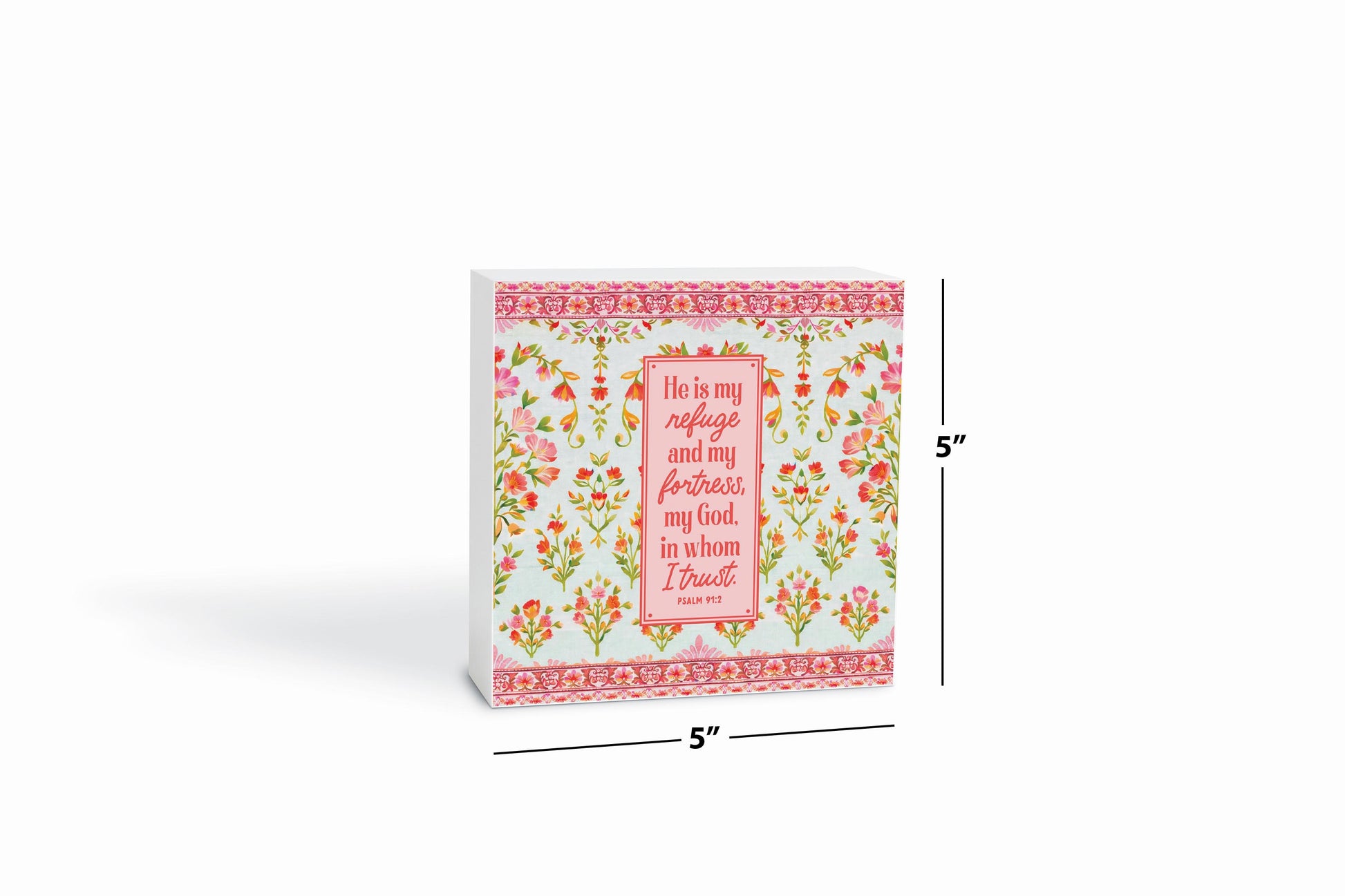 5x5 Wood Block-Faithful Promises -6