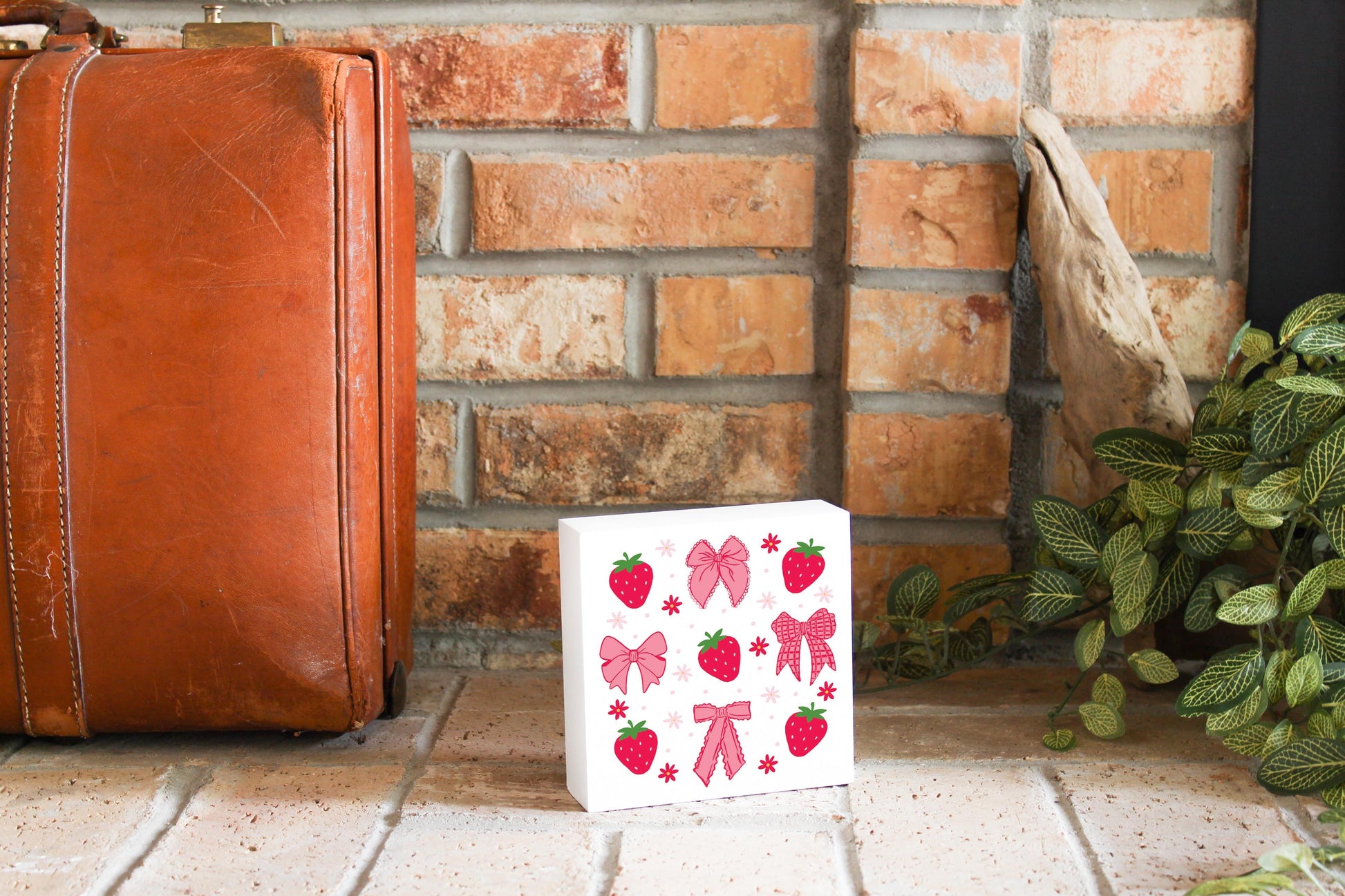 5x5 Wood Block-Strawberry Parlor -3