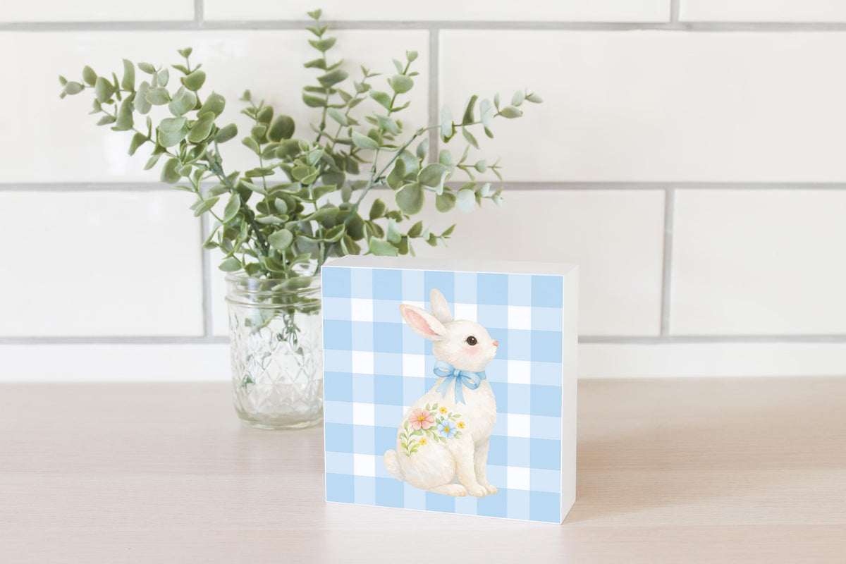 5x5 Wood Block-Cottage Easter -2