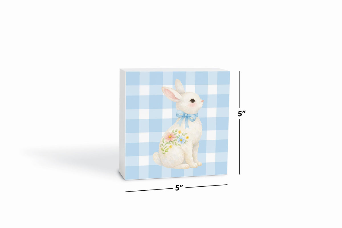 5x5 Wood Block-Cottage Easter -6