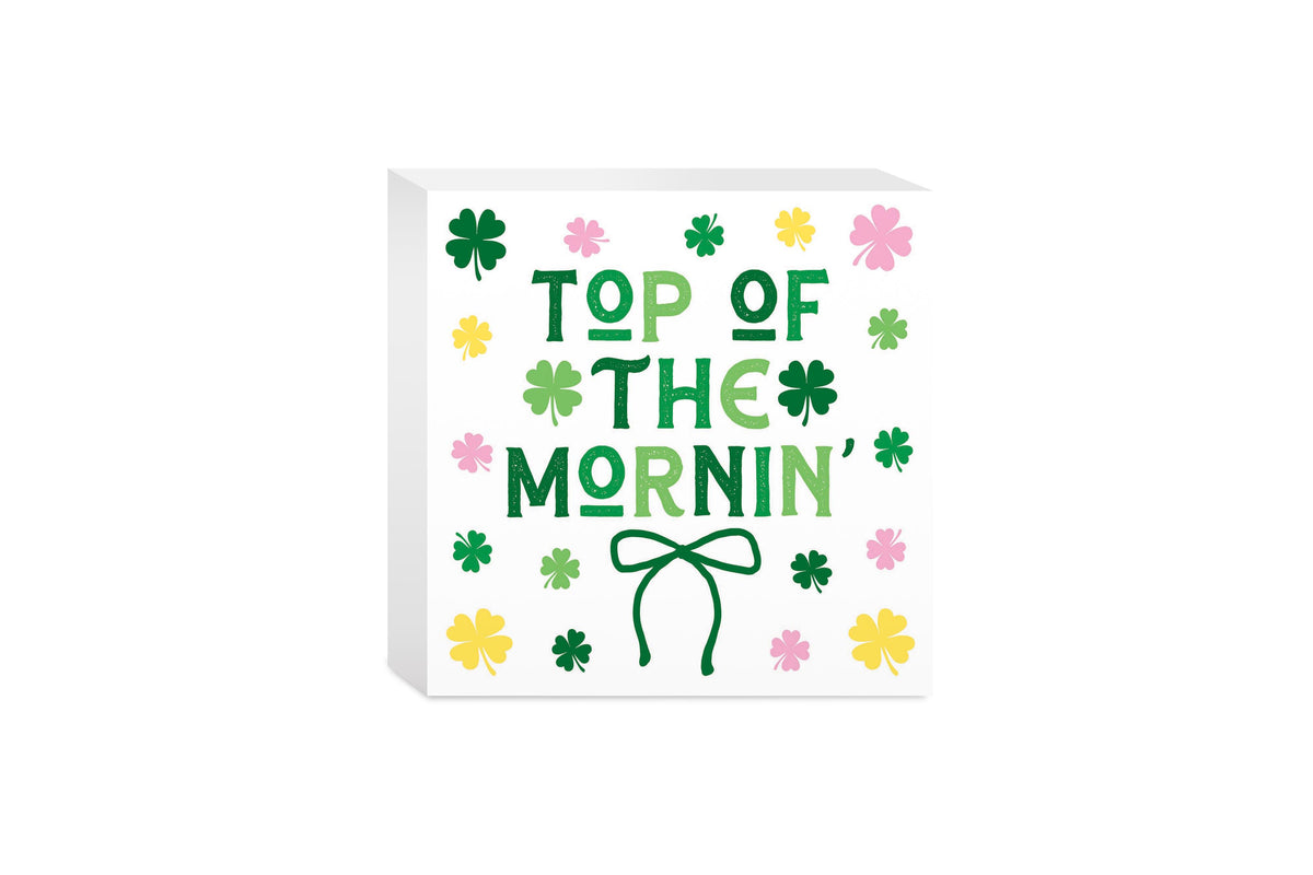5x5 Wood Block-St. Patty's Day -0