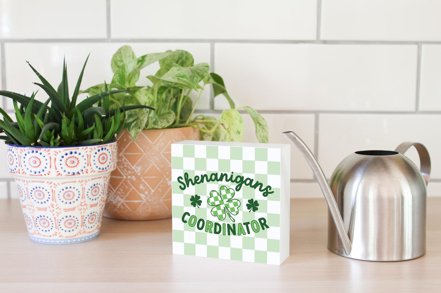 5x5 Wood Block-St. Patrick's Day Shenanigans Coordinator -4