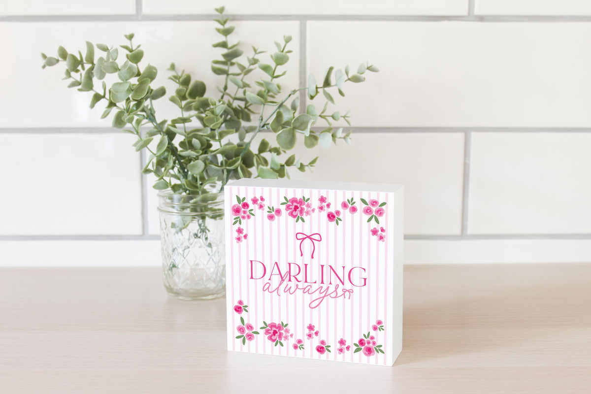 5x5 Wood Block-All Things Lovely -2