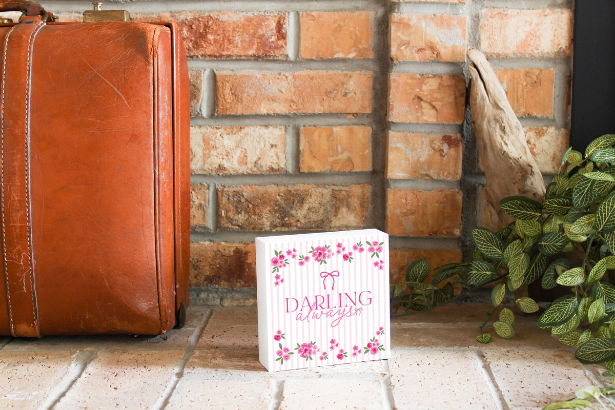 5x5 Wood Block-All Things Lovely -3