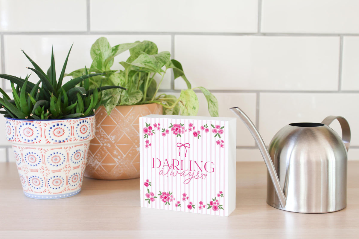 5x5 Wood Block-All Things Lovely -4