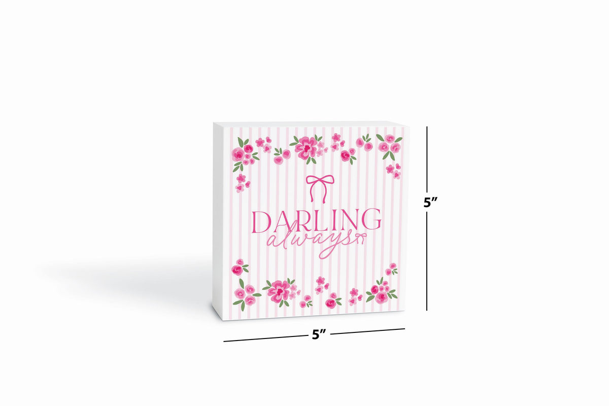 5x5 Wood Block-All Things Lovely -6
