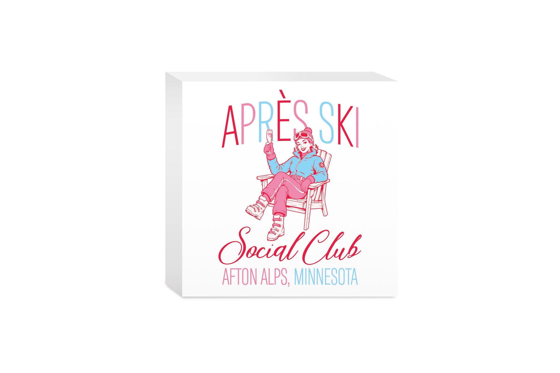5x5 Wood Block-Love+Local Après Ski -0