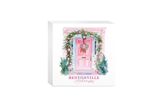 5x5 Wood Block-Love+Local Blush & Baubles - A Grand Millennial Christmas -0