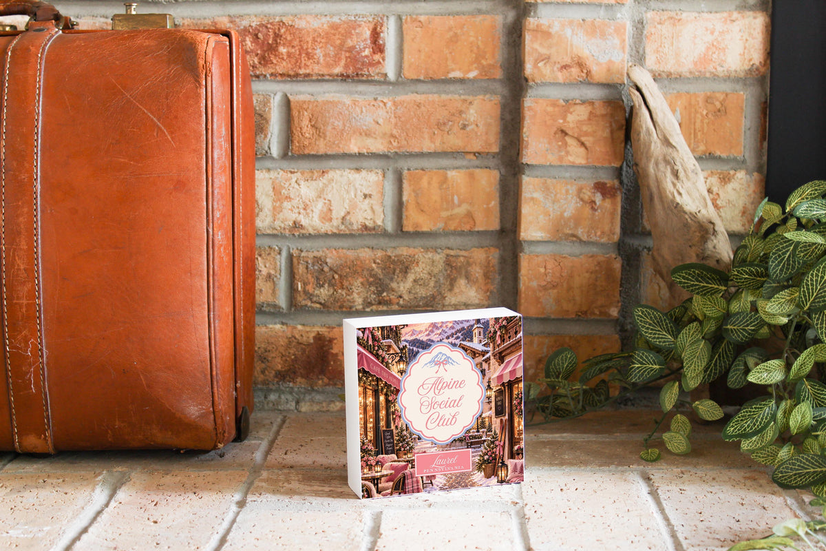 5x5 Wood Block-Chalet Girl | Custom -3