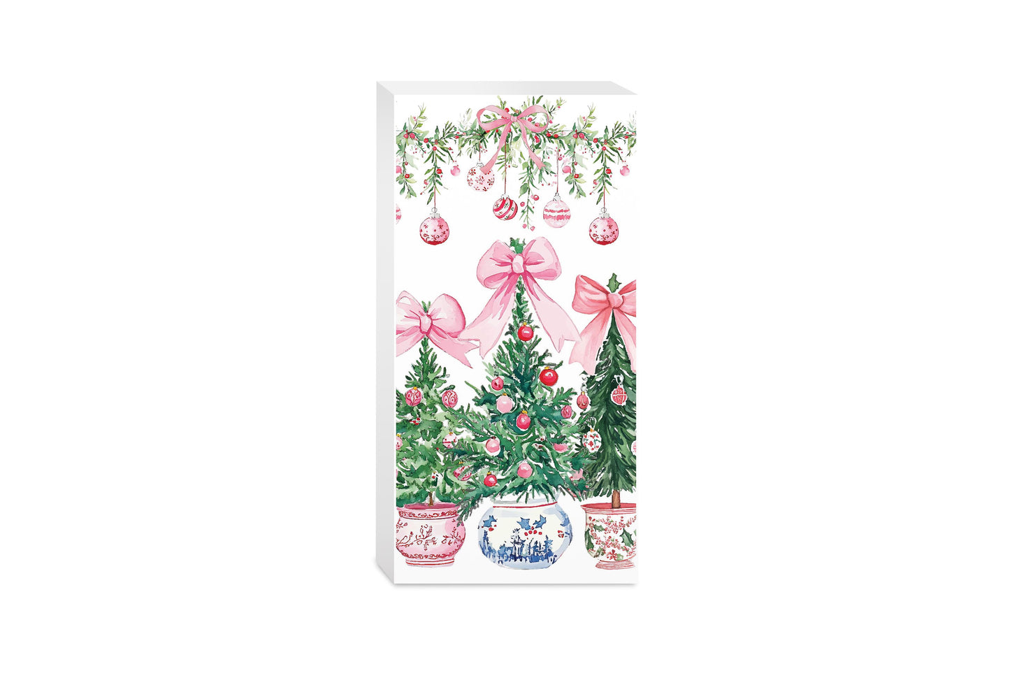 5x10 Wood Block-Blush & Baubles - A Grand Millennial Christmas -0