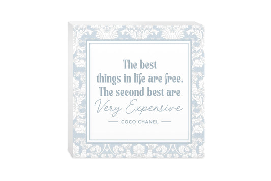 10x10 Wood Block-Chinoiserie Chic The Best Things In Life