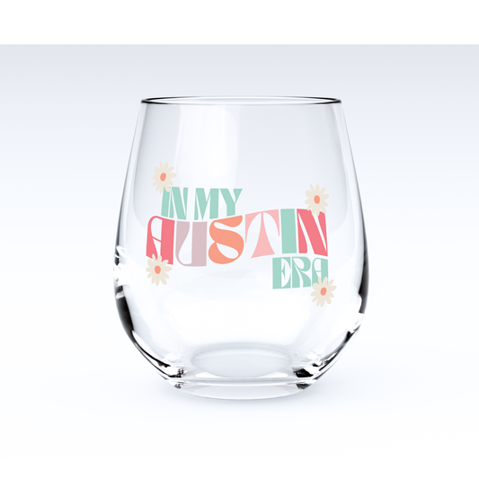 Stemless Wine Glass - Retro Wave Era Local
