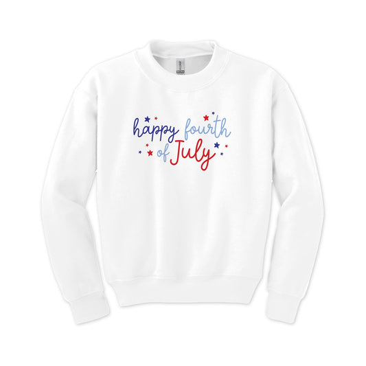 Gildan Youth Crewneck White-4th of July 250th Anniversary -0