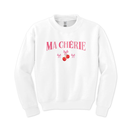 Gildan Youth Crewneck White-Ma Chérie