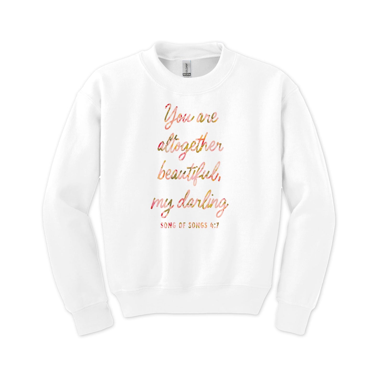 Gildan Youth Crewneck White-Faithful Promises -0