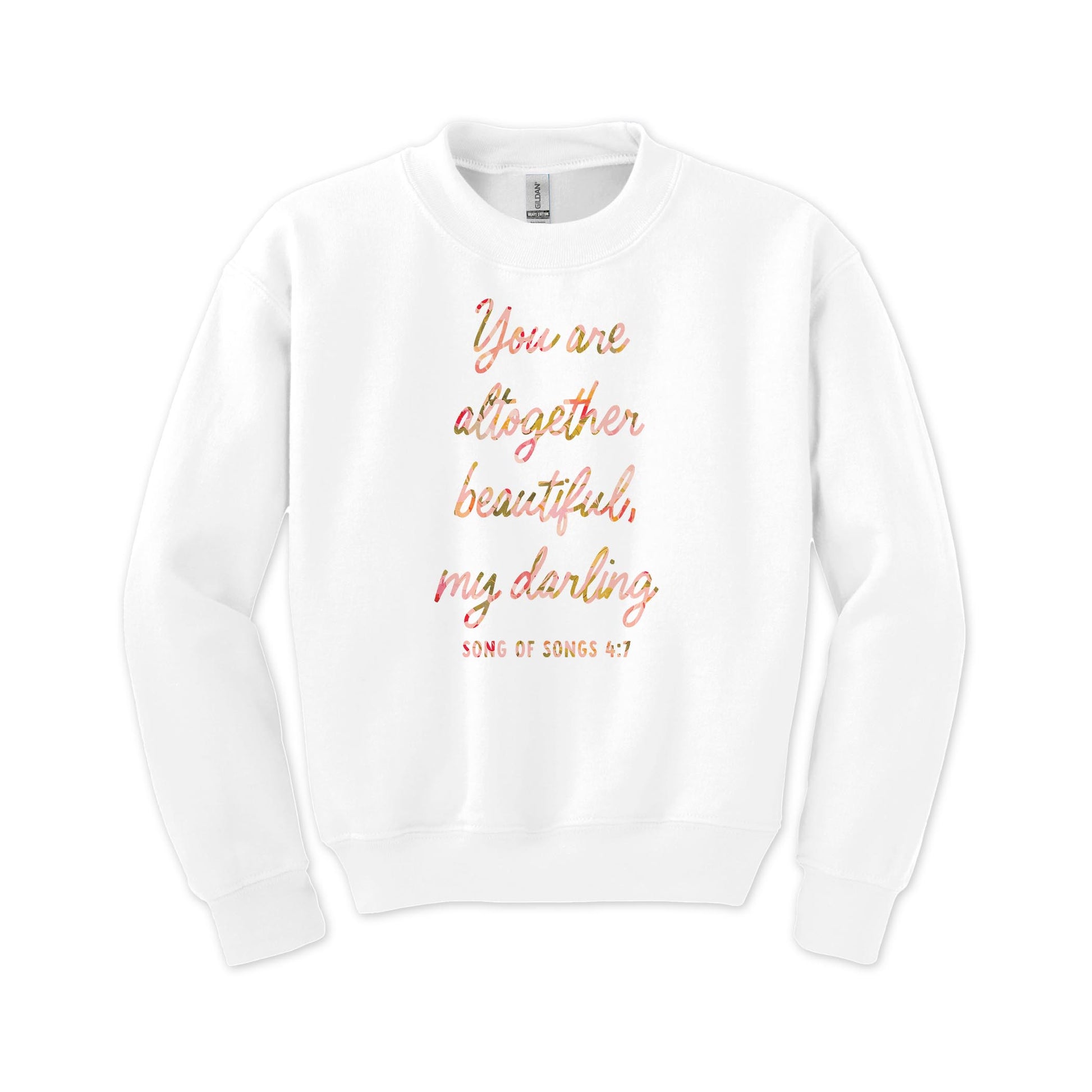 Gildan Youth Crewneck White-Faithful Promises -0
