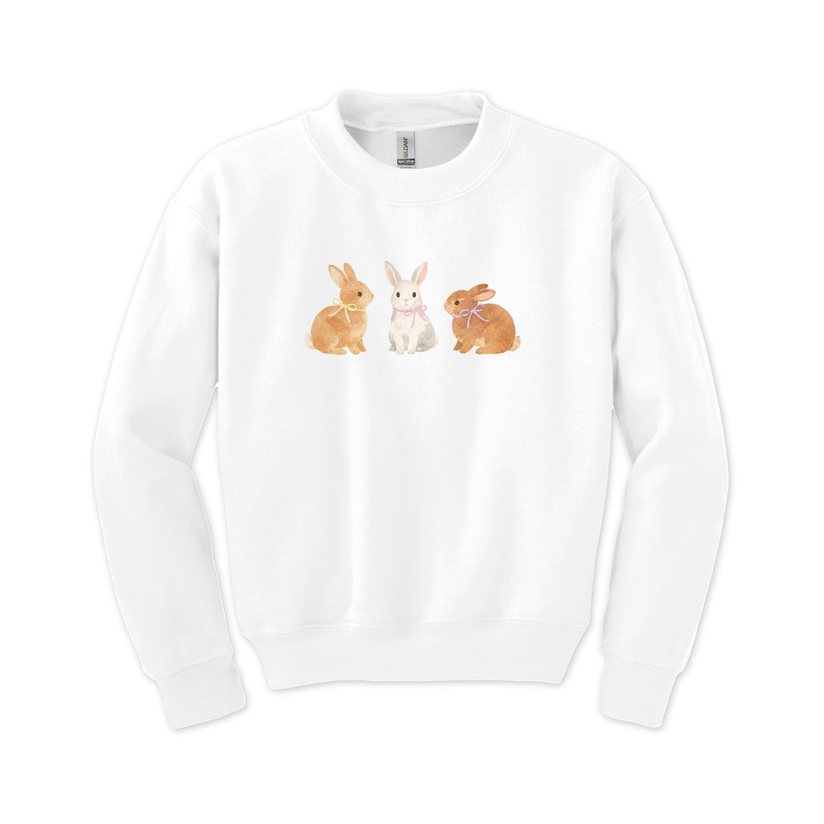 Gildan Youth Crewneck White-Cottage Easter -0