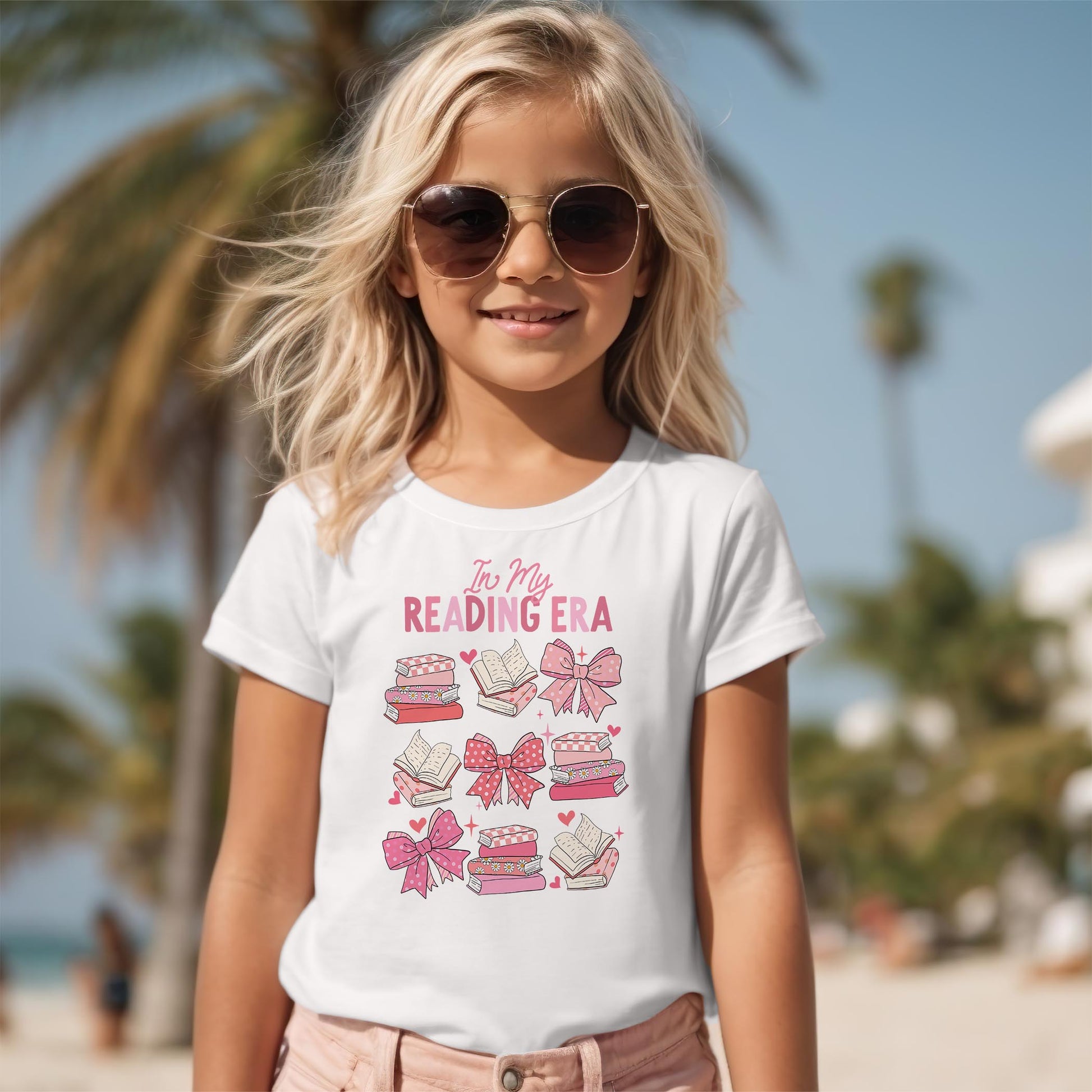 Bella Canvas Youth T-Shirt White-In My Reading Era -2