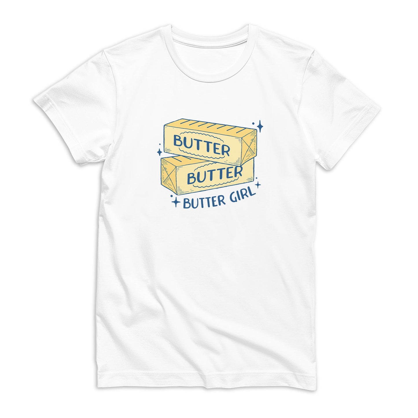 Bella Canvas Youth T-Shirt White-Butter Girl -0