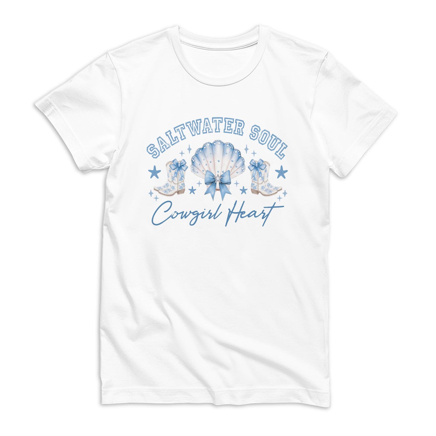 Bella Canvas Youth T-Shirt White-Coastal Cowgirl -0