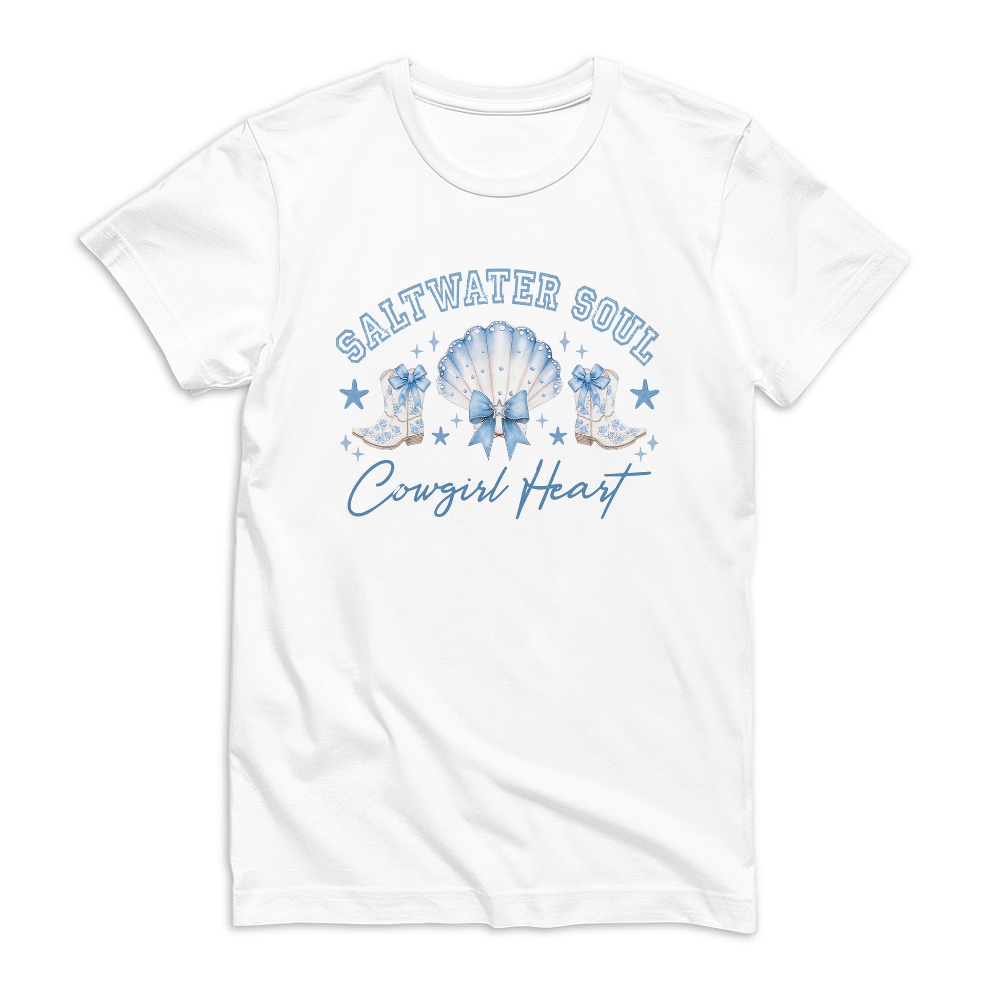Bella Canvas Youth T-Shirt White-Coastal Cowgirl -0