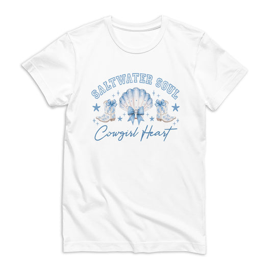 Bella Canvas Youth T-Shirt White-Coastal Cowgirl -0