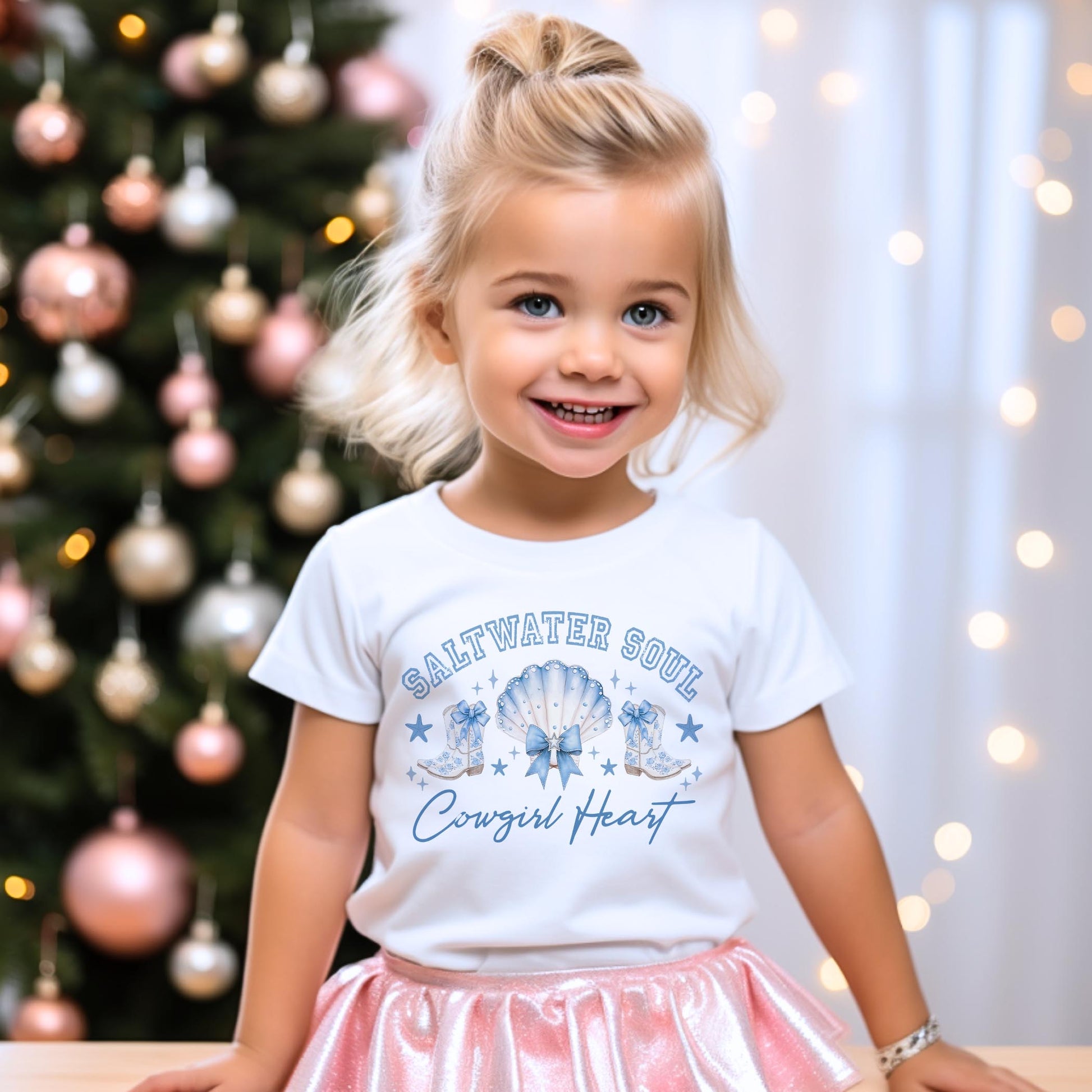 Bella Canvas Youth T-Shirt White-Coastal Cowgirl -3