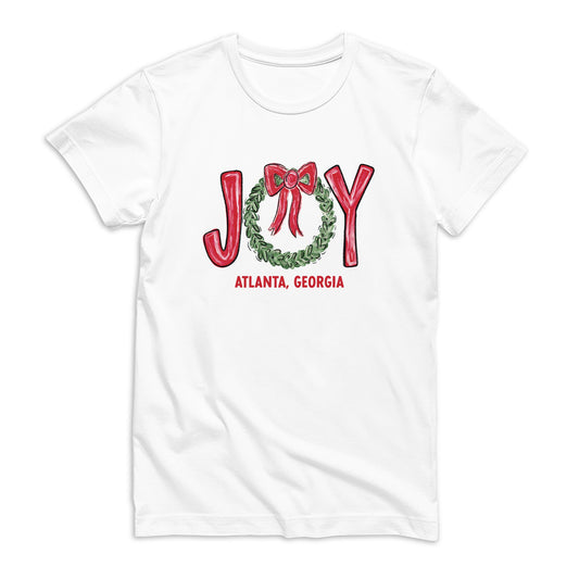 Bella Canvas Youth T-Shirt White-Love+Local Make It Merry -0