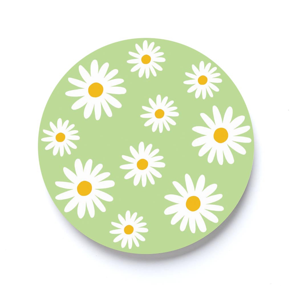 Light Green Daisy Pattern