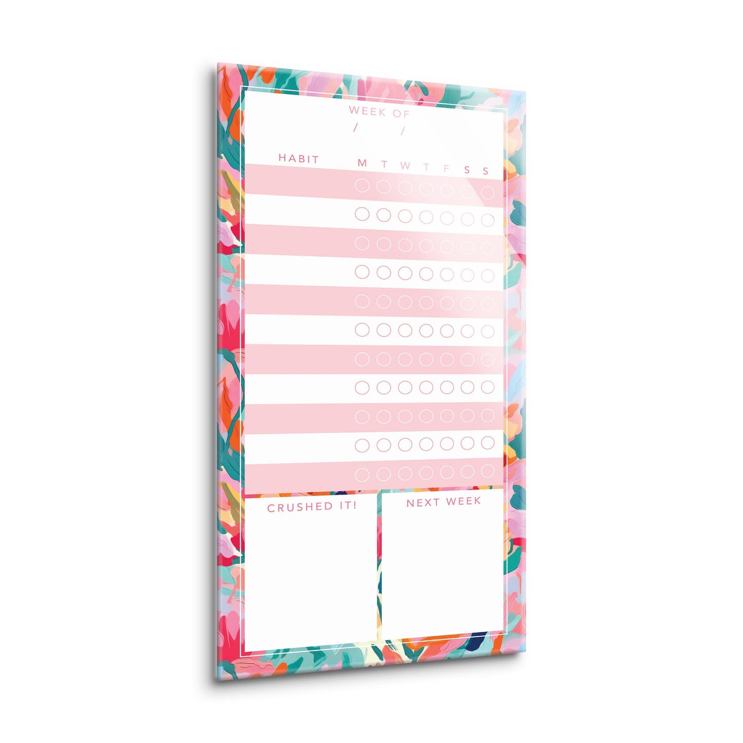 Abstract Florals Habit Tracker
