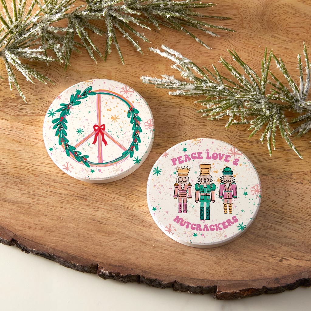 Confetti Nutcracker Car Coaster 2 Pack | Peace Love Nutcrackers