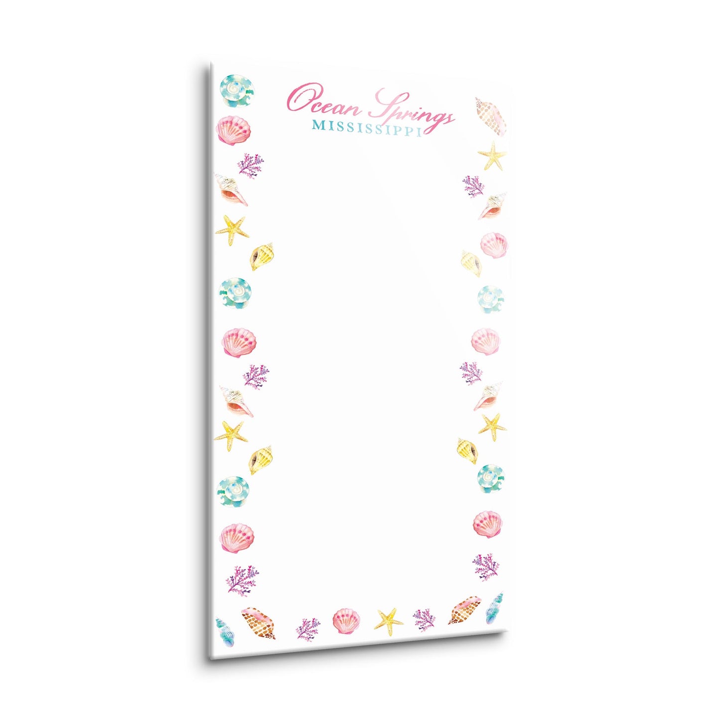 Love+Local 8x16 Dry Erase | Shells & Shoreline