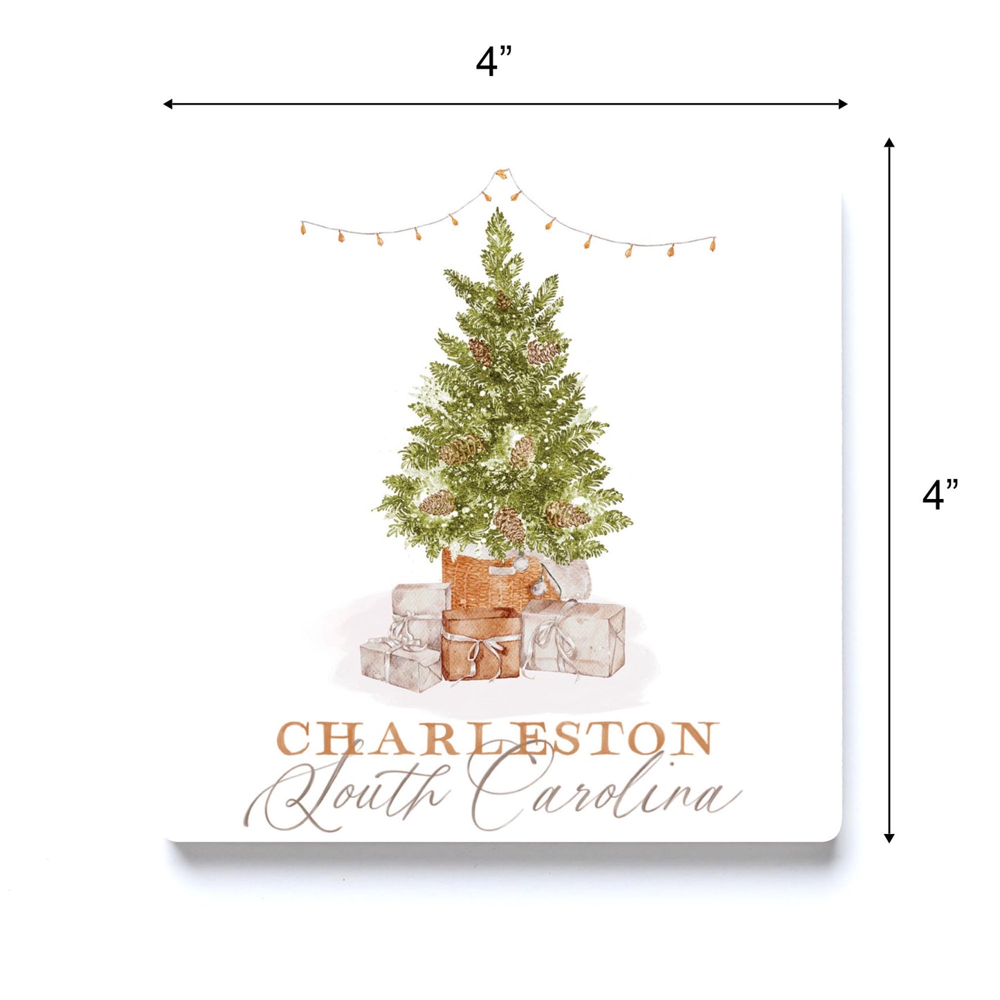 Love+Local Square Coaster | Cottage Tree