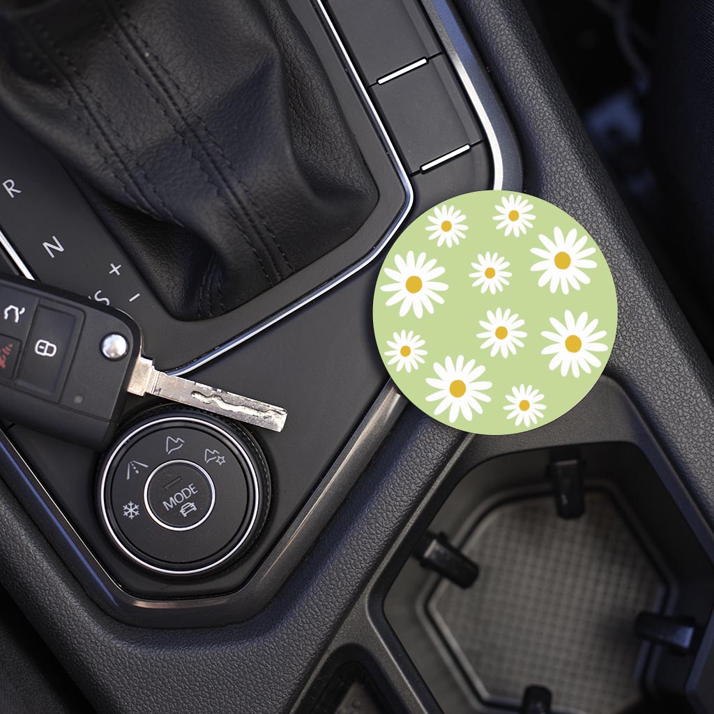 Light Green Daisy Pattern