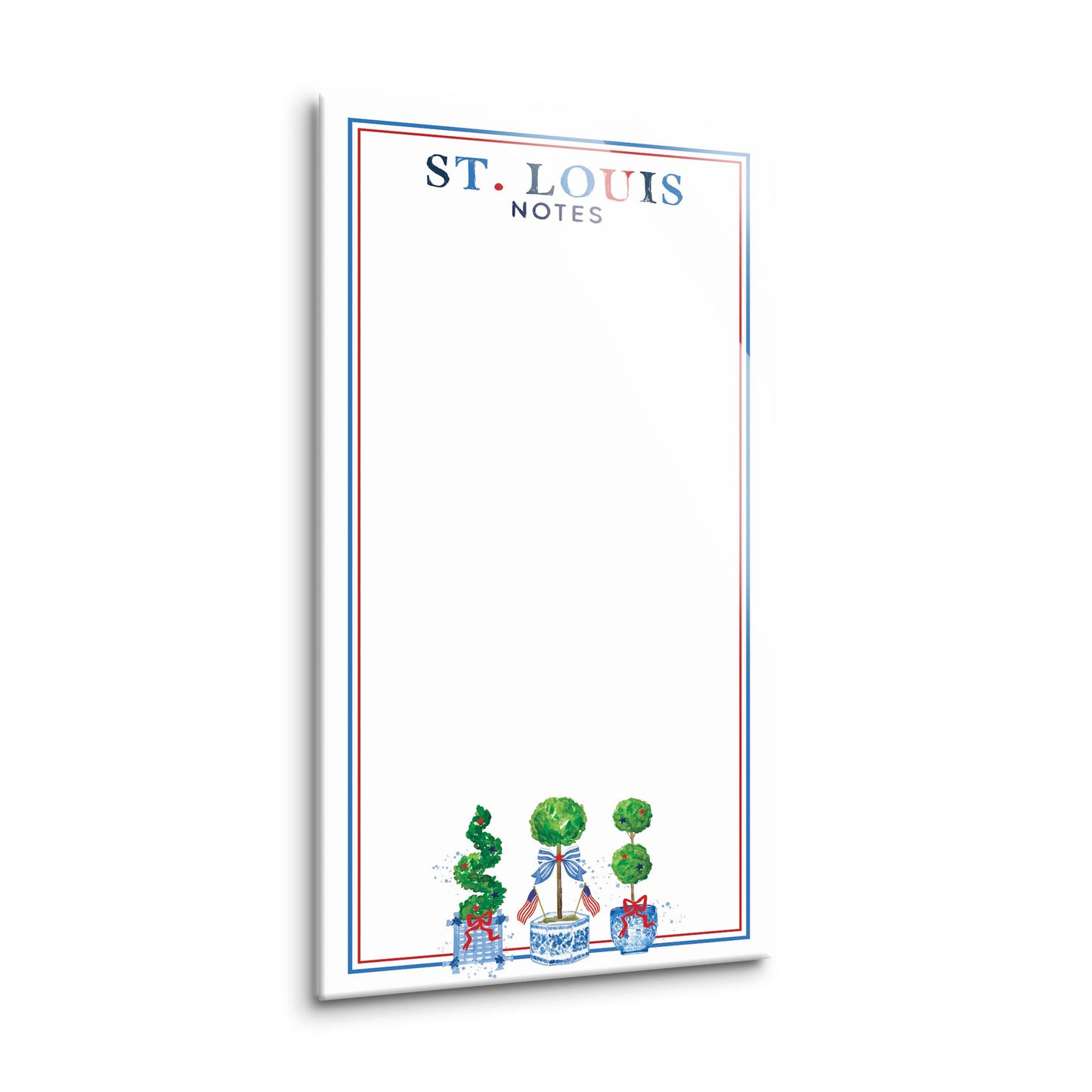 Love+Local 8x16 Dry Erase | American Summer Chinoiserie Topiary