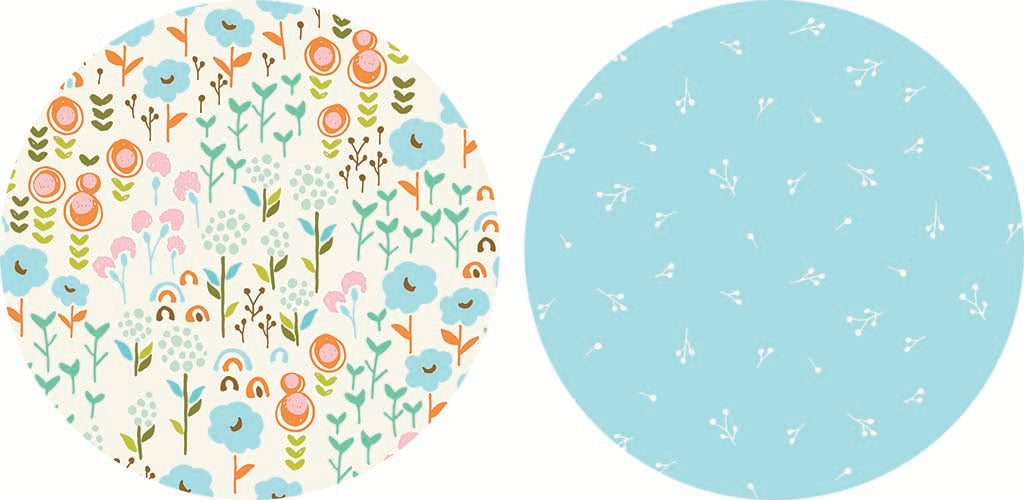 Car Coaster 2-Pack Kalia Lane-Blue Whimsical Patterns -9