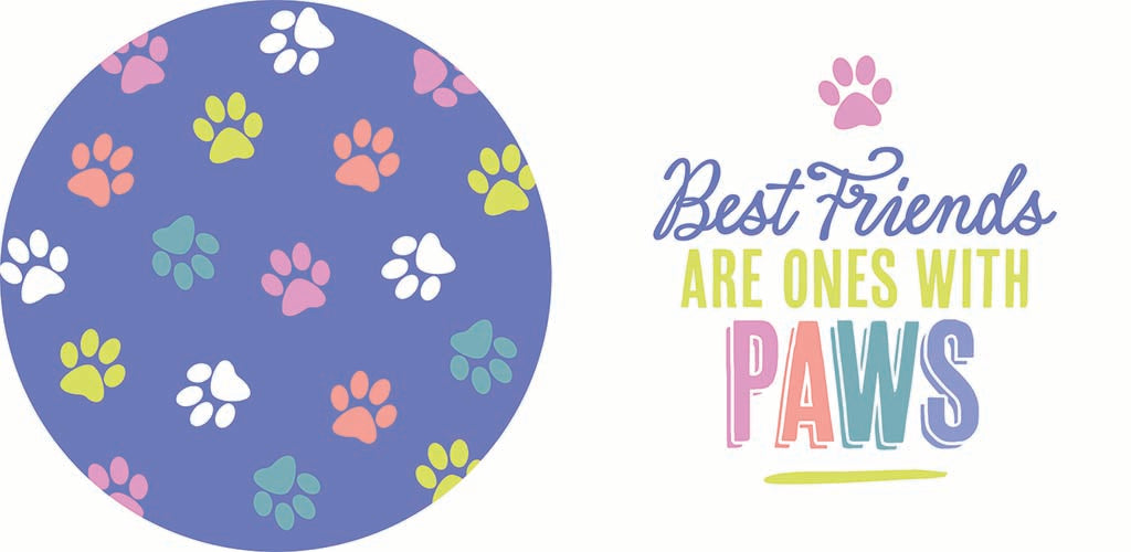 Car Coaster 2-Pack Kalia Lane-Best Friends & Paw Pattern -9